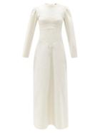 Matchesfashion.com Isabel Marant - Taylin Panelled Cotton Maxi Dress - Womens - Ivory