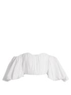 Matchesfashion.com Ellery - Bachelorette Off The Shoulder Cotton Top - Womens - White