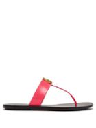 Matchesfashion.com Gucci - Gg Marmont Flat Leather Sandals - Womens - Pink