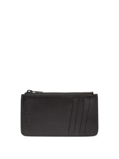 Matchesfashion.com Maison Margiela - Leather Card And Coin Purse - Mens - Black