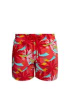 Matchesfashion.com Vilebrequin - Moorea Ibiza Print Swim Shorts - Mens - Pink Multi