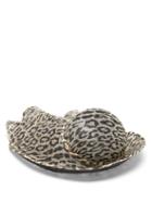 Matchesfashion.com Stephen Jones - Pull Leopard-print Sinamay Straw Cloche Hat - Womens - Leopard
