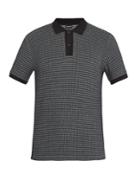 Giorgio Armani Short-sleeved Waffle-jersey Polo Shirt