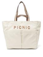 Ladies Bags Anya Hindmarch - Household Picnic Recycled-canvas Tote Bag - Womens - Cream