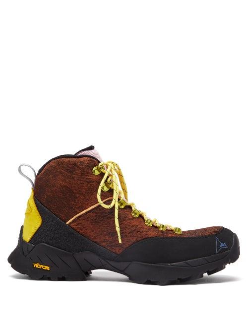 Matchesfashion.com Roa - Andreas Kudu-leather Hiking Boots - Mens - Brown Multi