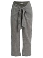 Masscob Tie-waist Gingham Cotton Trousers