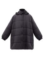 Matchesfashion.com Givenchy - Logo-print Hooded Quilted-shell Coat - Womens - Black
