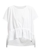 Matchesfashion.com Issey Miyake - Drawstring Cotton Jersey T Shirt - Womens - White