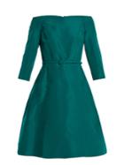 Oscar De La Renta Off-the-shoulder Silk-faille Dress