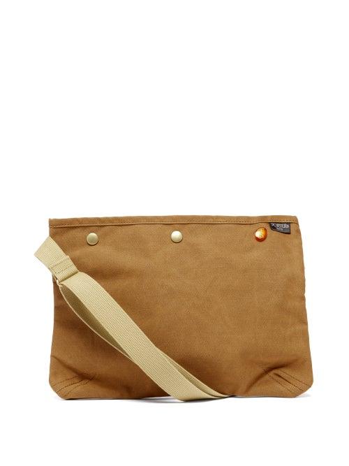 Matchesfashion.com Porter-yoshida & Co. - Coppi Canvas Cross-body Bag - Womens - Brown Multi