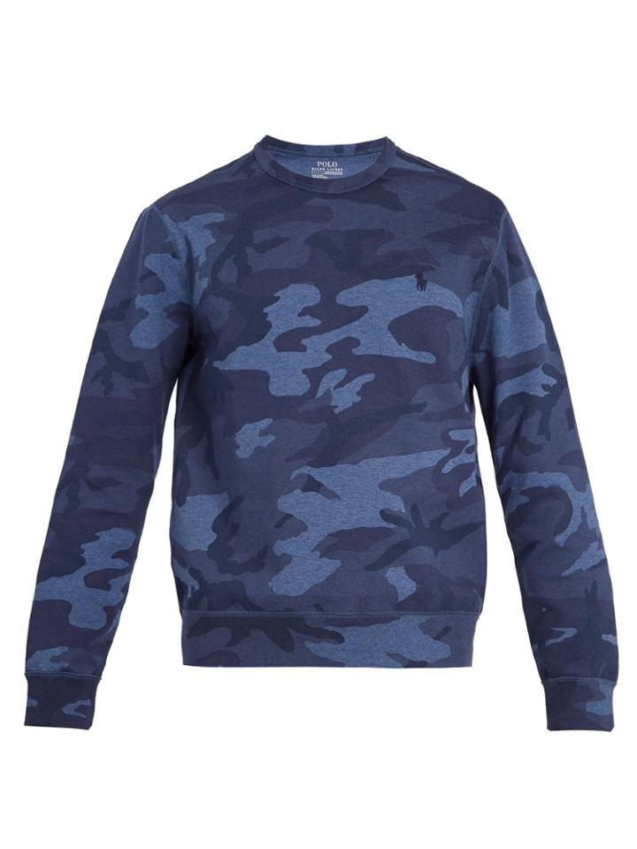 Polo Ralph Lauren Camouflage-print Cotton-blend Sweatshirt