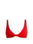 Matchesfashion.com Mara Hoffman - Rio Tie Front Bikini Top - Womens - Red