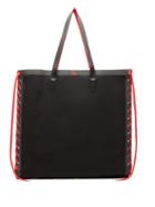 Matchesfashion.com Christian Louboutin - Cabalace Oversized Canvas Tote Bag - Womens - Black Red
