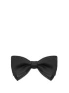Matchesfashion.com Title Of Work - Silk Satin And Organza Bow Tie - Mens - Black