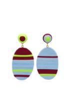 Matchesfashion.com Maryjane Claverol - Piccadilly Hand Wrapped Clip Earrings - Womens - Multi