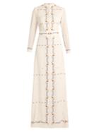 Vilshenko Florence Floral-print Silk Gown