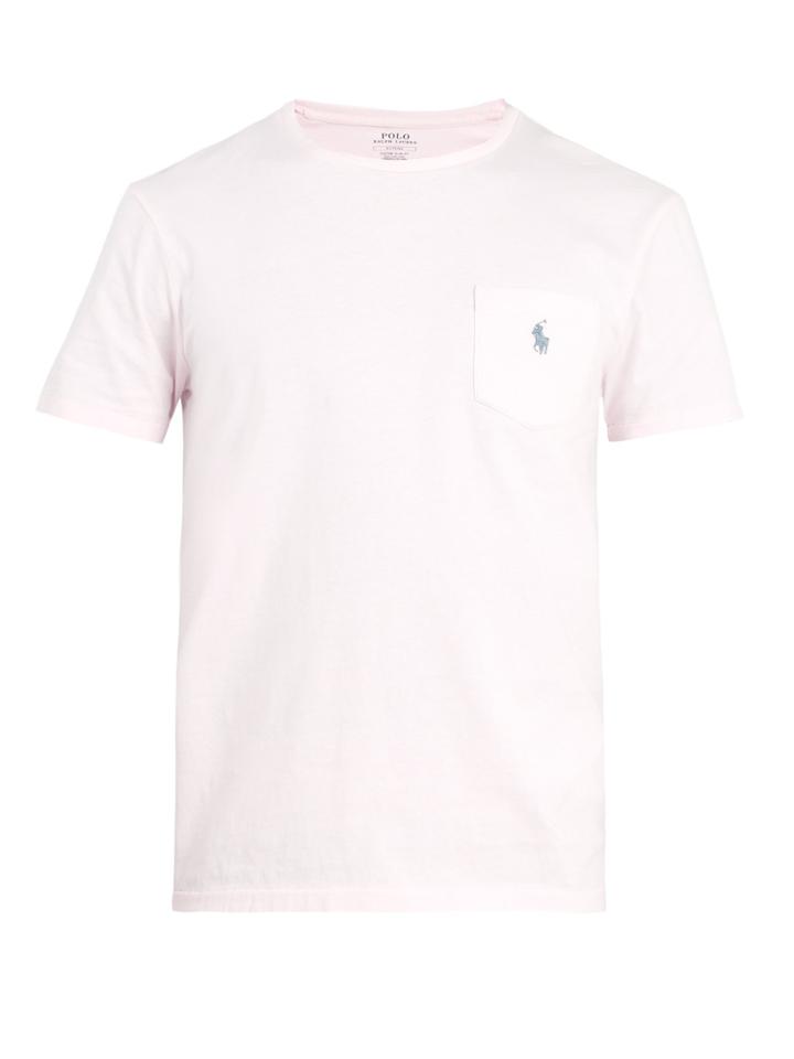 Polo Ralph Lauren Logo-embroidered Patch-pocket Cotton T-shirt