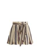 Three Graces London Kilman High-waisted Striped Shorts