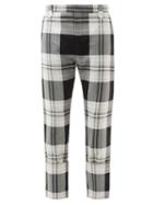 Charles Jeffrey Loverboy - Wednesday Check Cotton-twill Trousers - Mens - Black