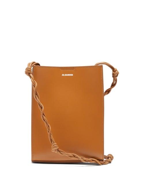 Matchesfashion.com Jil Sander - Small Knotted Strap Leather Cross Body Bag - Womens - Tan