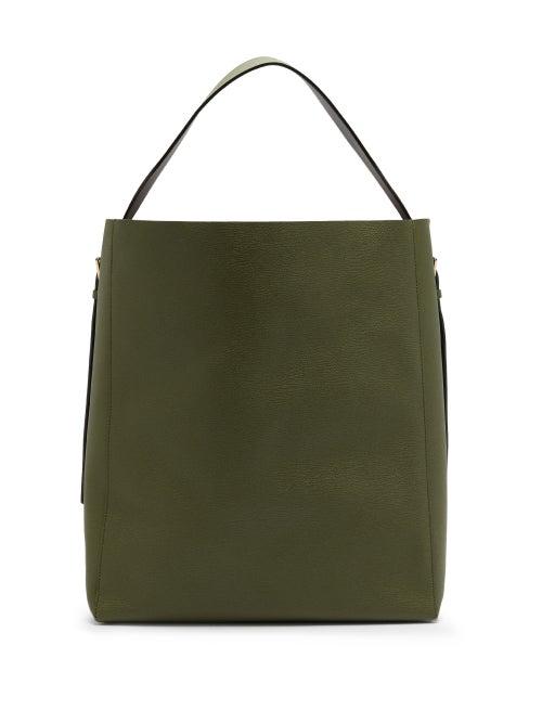 Matchesfashion.com Valextra - Grained-leather Tote Bag - Mens - Khaki