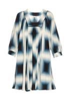 Fendi Neon-print Silk-georgette Tunic Dress