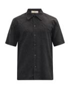 Matchesfashion.com Sfr - Suneheim Crinkled-poplin Shirt - Mens - Black