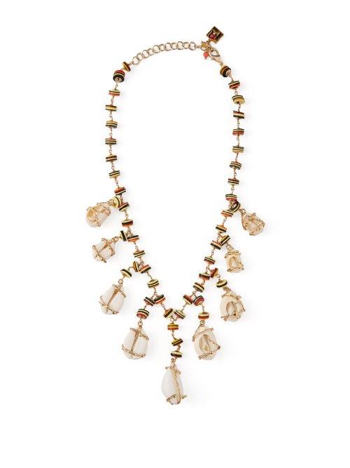 Matchesfashion.com Rosantica By Michela Panero - Viper Shell And Bead Necklace - Womens - Multi