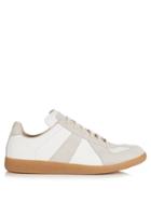 Maison Margiela Replica Low-top Leather And Suede Trainers