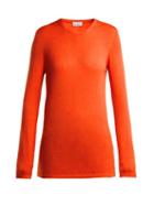 Matchesfashion.com Raey - Long Line Fine Knit Cashmere Sweater - Womens - Orange