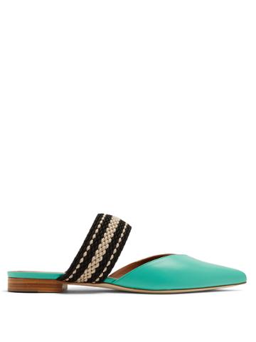 Malone Souliers X Roksanda Hannah Leather Backless Flats