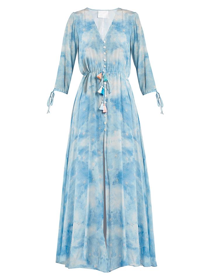 Athena Procopiou In The Stars Silk Maxi Dress