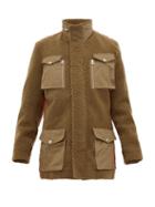 Matchesfashion.com Schott - Contrast Back Shearling Field Jacket - Mens - Green Multi