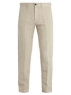 Massimo Alba Straight-leg Linen And Cotton-blend Trousers