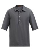 Barena Venezia - Bagio Cotton-poplin Shirt - Mens - Dark Grey