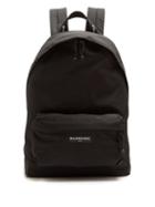 Matchesfashion.com Balenciaga - Explorer Coated Canvas Backpack - Mens - Black White