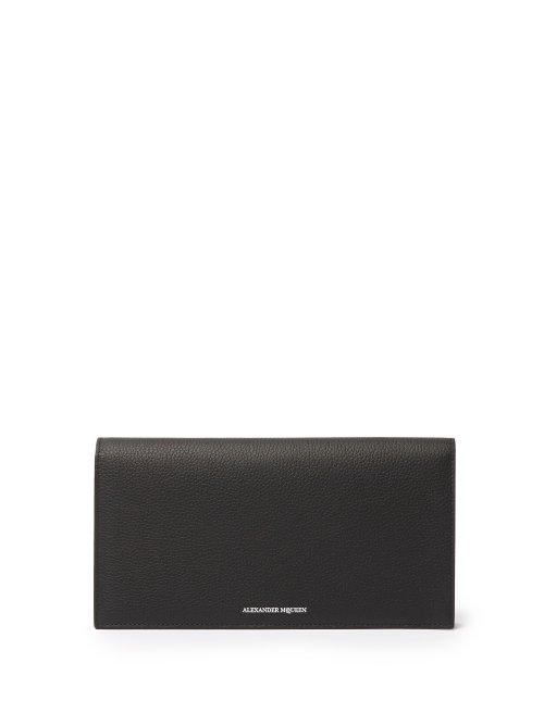 Matchesfashion.com Alexander Mcqueen - Leather Travel Wallet - Mens - Black