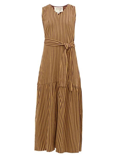 Matchesfashion.com Ace & Jig - Julien Trapeze Weave Cotton Dress - Womens - Beige Multi