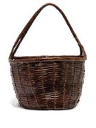 Dragon Diffusion - Jane Birkin Xl Woven-leather Basket Bag - Womens - Dark Brown