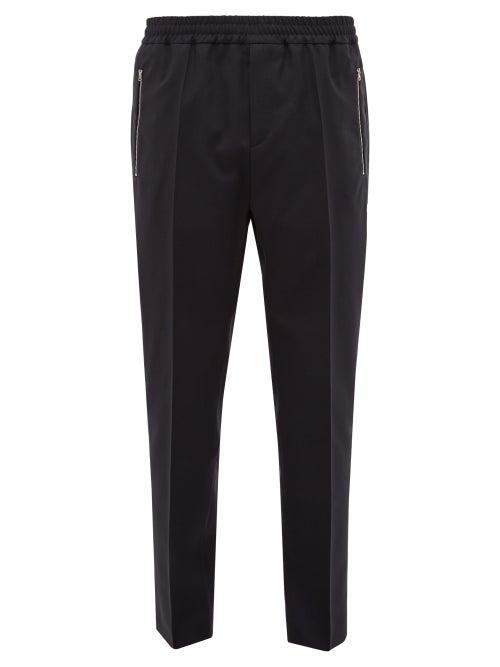 Matchesfashion.com Stella Mccartney - Piet Wool Twill Trousers - Mens - Navy