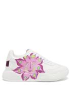 Stella Mccartney - X Myfawnwy Faux-leather Trainers - Womens - White Multi