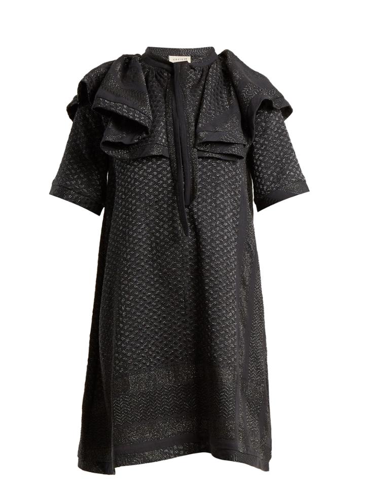 Cecilie Copenhagen Afterlife Scarf-jacquard Cotton-blend Dress