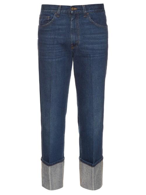 Gucci Straight-leg Turn-up Jeans