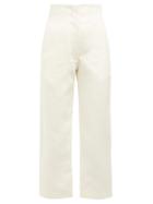 Matchesfashion.com Racil - Arthur Cotton Blend Cropped Trousers - Womens - Ivory