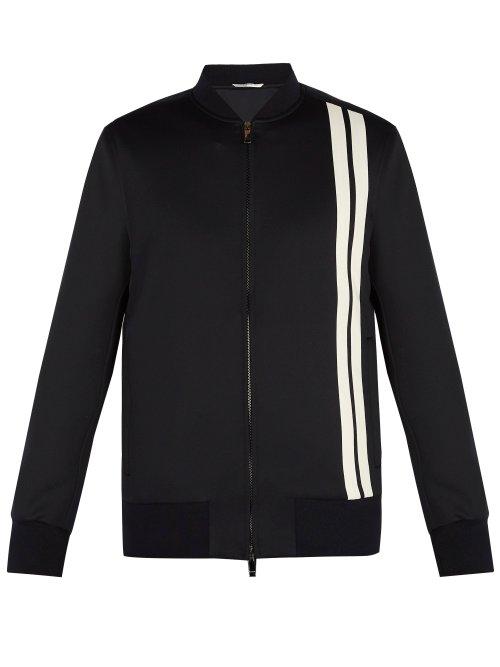 Matchesfashion.com Valentino - Double Stripe Track Top - Mens - Navy