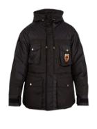 Matchesfashion.com Gucci - Hooded Down Filled Jacquard Coat - Mens - Black