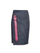Balenciaga Micro-tweed Wrap Front Skirt