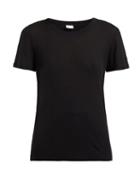 Matchesfashion.com Saint Laurent - Ribbed Knit Modal Blend T Shirt - Womens - Black