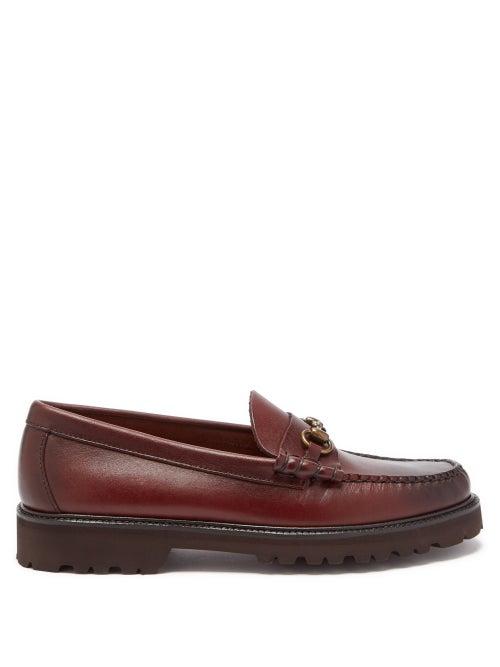 G.h. Bass & Co. - Weejun 90s Lincoln Leather Penny Loafers - Mens - Dark Red