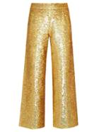 Ashish Sequin-embellished Straight-leg Cotton Trousers